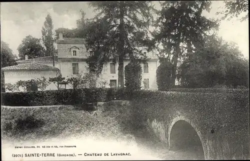 Ak Sainte Terre Gironde, Chateau de Lavagnac