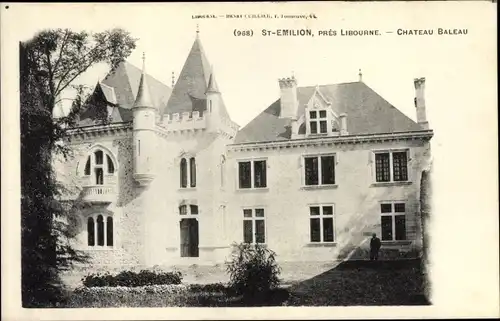Ak Saint Emilion Gironde, Chateau Baleau