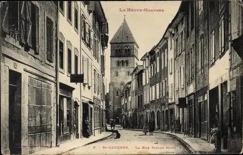 Ak Saint Gaudens Haute Garonne, Rue Victor Hugo