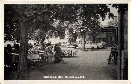 Ak Diesbar Seußlitz Nünchritz an der Elbe, Gasthof zum Ross