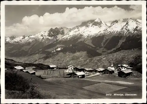 Ak Obersaxen Graubünden, Miraniga, Gesamtansicht