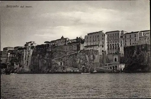 Ak Sorrento Campania, Partie am Ufer