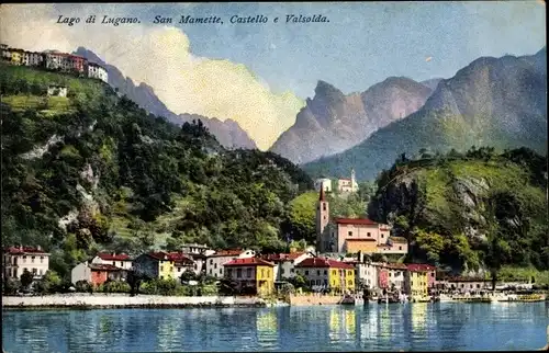 Ak San Mamete Valsolda Lago di Lugano Lombardia, Castello e Valsolda