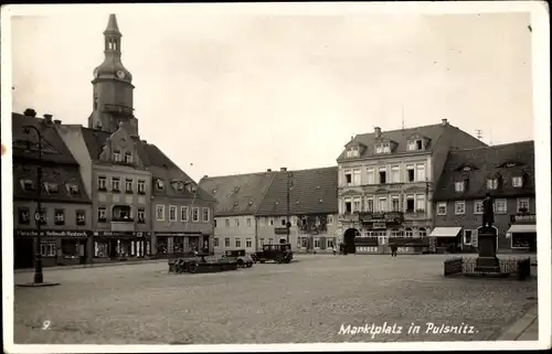 Ak Pulsnitz Sachsen, Marktplatz