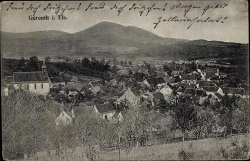 Ak Gereuth Elsass Bas Rhin, Blick auf den Ort