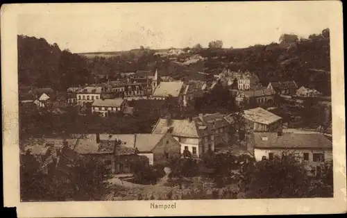 Ak Nampcel Nampzel Oise, Blick auf den Ort