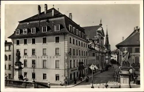 Ak Solothurn Stadt Schweiz, Hotel de la Couronne, Professorenkirche