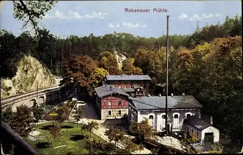 Ak Rabenau Osterzgebirge, Rabenauer Mühle