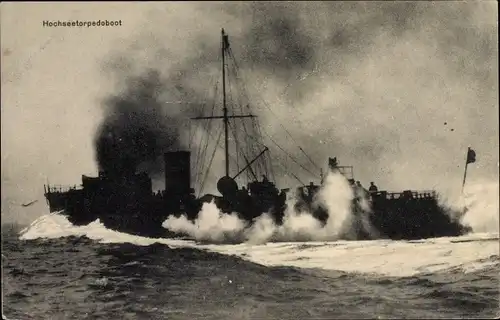 Ak Deutsches Kriegsschiff, Hochseetorpedoboot