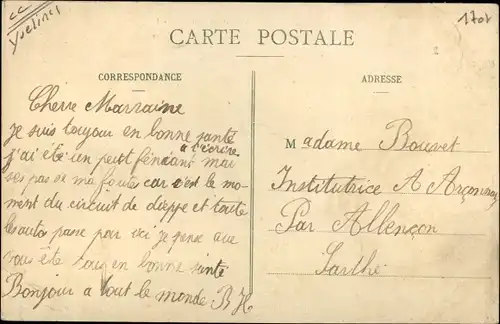 Ak Freneuse Yvelines, Une Villa et Vue sur Tripleval