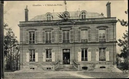 Ak Houilles Yvelines, L'Hotel de Ville