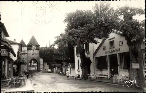 Ak Barbotan les Thermes Gers, Hotel de la Paix, Le Porche