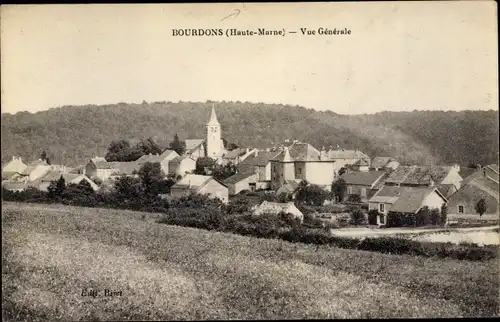 Ak Bourdons Haute-Marne, Vue generale