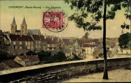 Ak Chaumont Haute-Marne, Vue generale