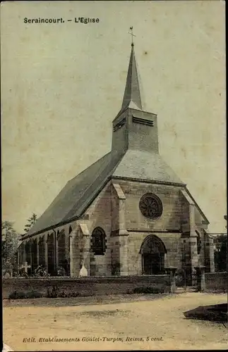 Ak Rueil Seraincourt Val d´Oise, L'Eglise