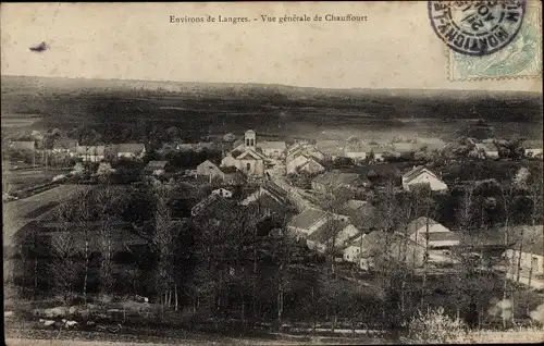 Ak Langres Haute Marne, Vue Générale de Chauffourt