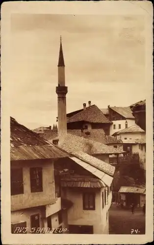Ak Sarajevo Bosnien Herzegowina, Blick auf den Ort