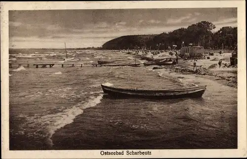 Ak Scharbeutz in Ostholstein, Strandpartie