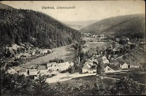 Ak Schwarzwald Ohrdruf in Thüringen, Totale