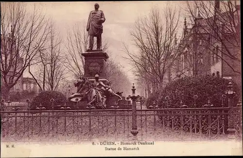 Ak Düren im Rheinland, Bismarck Denkmal