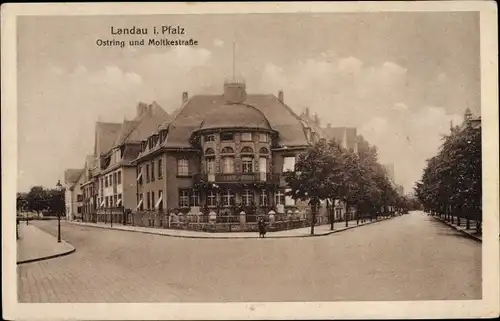 Ak Landau in der Pfalz, Ostring und Moltkestraße