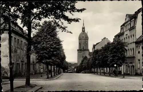 Ak Annaberg Buchholz im Erzgebirge, Große Kirchgasse mit St. Annenkirche