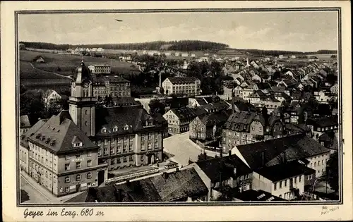 Ak Geyer im Erzgebirge Sachsen, Stadtbild