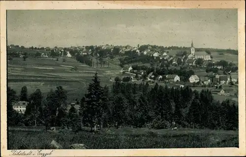 Ak Jöhstadt im Erzgebirge Sachsen, Totale