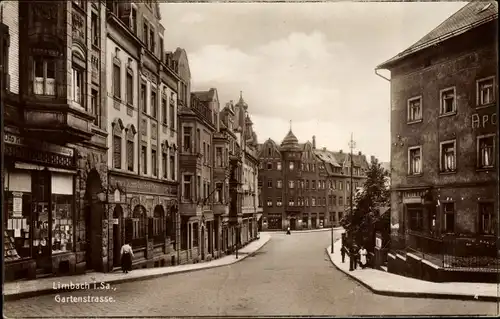 Ak Limbach Oberfrohna Sachsen, Gartenstraße, Apotheke