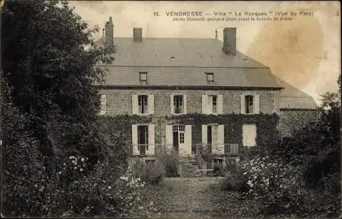 Ak Vendresse Ardennes, Villa La Rocques