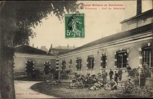 Ak Bourbonne les Bains Haute Marne, Hopital Militaire