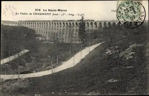 Ak Chaumont Haute-Marne, Le Viaduc