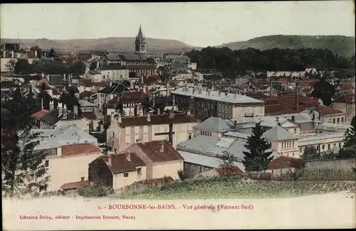 Ak Bourbonne les Bains Haute Marne, Vue generale