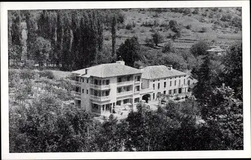 Ak Sauveterre de Comminges Haute-Garonne, Restaurant de 7 Molles, Vue generale