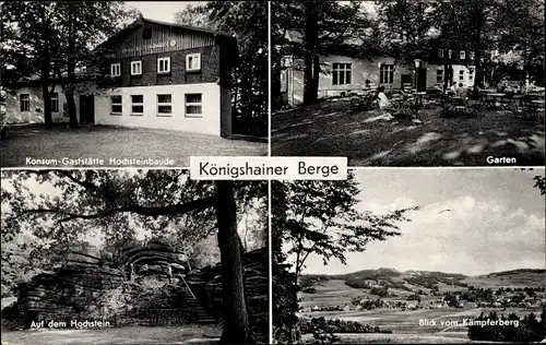 Ak Zittau in Sachsen, Konsum Gaststätte Hochsteinbaude, Garten, Hochstein, Kämperberg