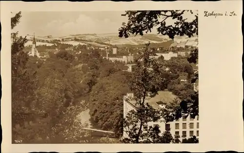 Ak Zschopau im Erzgebirge Sachsen, Teilansicht