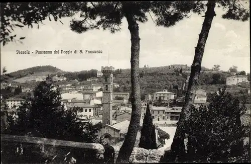 Ak Fiesole Toscana, Panorama dal Poggio de S. Francesco