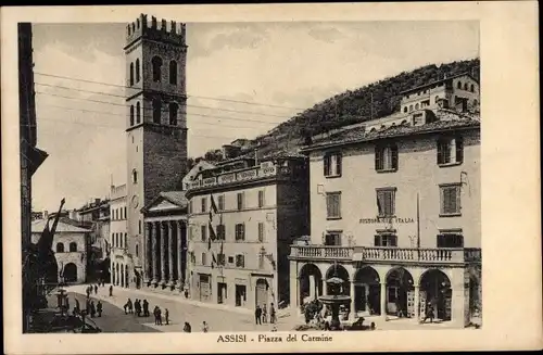 Ak Assisi Umbria, Piazza del Carmine