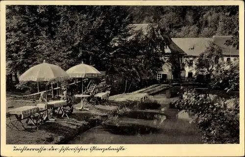 Ak Grünfeld Waldenburg in Sachsen, Glänzelmühle im Grünfelder Park