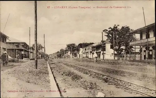 Ak Conakry Guinea, Boulevard du Commerce