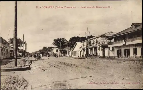 Ak Conakry Guinea, Boulevard du Commerce