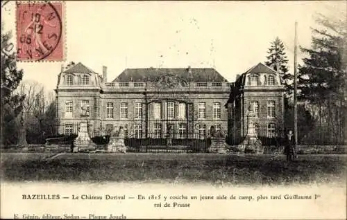 Ak Bazeilles Ardennes, Château Dorival