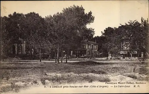 Ak Soulac sur Mer Gironde, L'Amelie, Le Carrefour