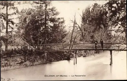 Ak Eclaron Haute-Marne, La Passerelle