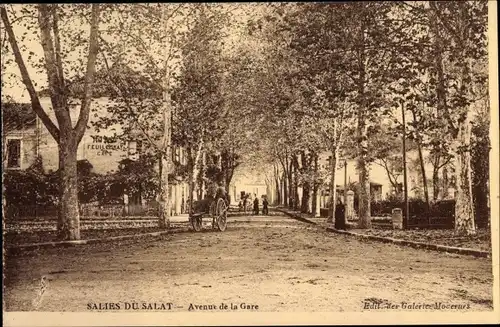 Ak Salies du Salat Haute Garonne, Avenue de la Gare