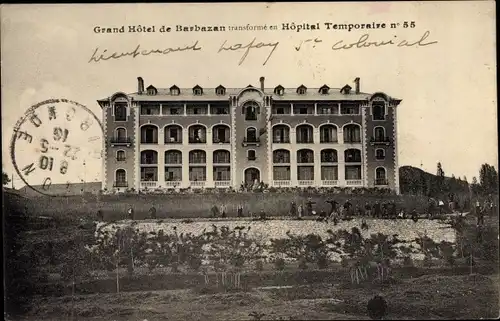 Ak Barbazan Haute-Garonne, Grand Hotel , Hopital Temporaire