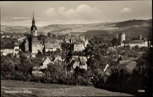 Ak Zschopau im Erzgebirge Sachsen, Teilansicht