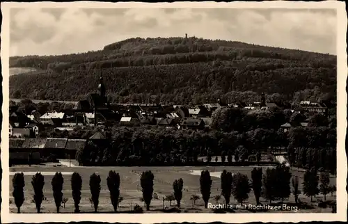 Ak Rochlitz an der Mulde, Teilansicht mit Rochlitzer Berg