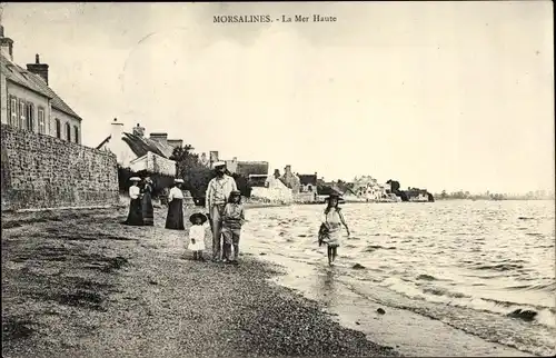 Ak Morsalines Manche, La Mer Heuse