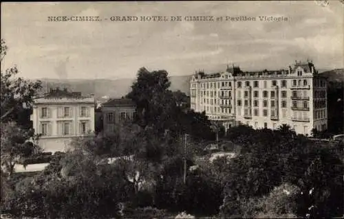 Ak Cimiez Nice Nizza Alpes Maritimes, Grand Hotel, Pavillon Victoria